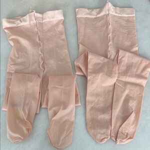 Danskin Toddlers Girls Tights Ballet Pink (Set of 2 Pair) Pre-owned